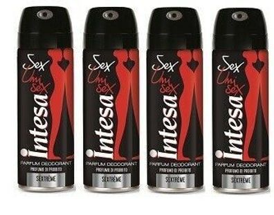 Intesa Unisex Sextreme Deodorant Spray 4 x 125 ml