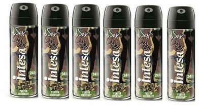 Intesa Unisex SuperSex Parfum Deodorant Spray 6 x 125 ml
