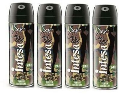 Intesa Unisex SuperSex Parfum Deodorant Spray 4 x 125 ml