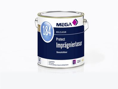 MEGA 184 Protect Imprägnierlasur 2,5 Liter