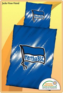 Bettwäsche Hertha BSC Logo Microfaser