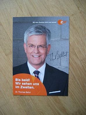 ZDF Programmdirektor Dr. Thomas Bellut - handsigniertes Autogramm!!!