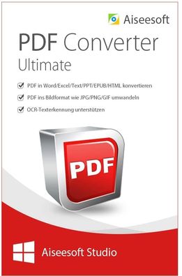 Aiseesoft PDF Converter Ultimate - PC - Windows - ESD - OCR - Batch Converter