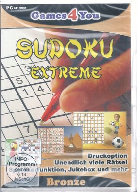 Sudoku - Extreme Bronze (2006) PC-Spiele, Windows 98/ ME/2000/ XP/ Vista/7