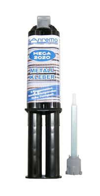 MEGA 2020 Metallkleber 25ml + 1 Mischdüsen 2K-Klebstoff