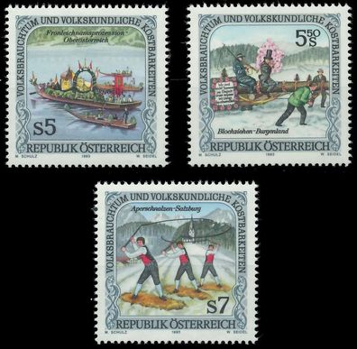 Österreich 1993 Nr 2100-2102 postfrisch SD32CD2