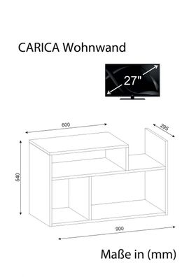 Tv Lowboard Carica Weiß