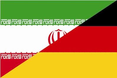 Fahne Flagge Iran-Deutschland Premiumqualität