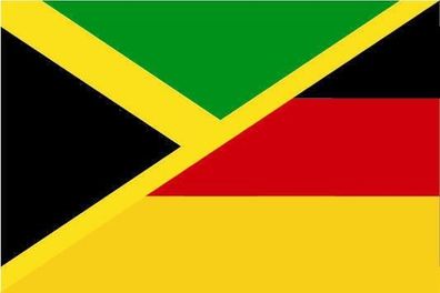 Fahne Flagge Jamaika-Deutschland Premiumqualität