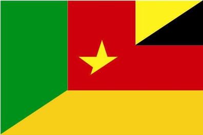 Fahne Flagge Kamerun-Deutschland Premiumqualität
