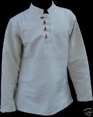 Mittelalterhemd Wikingerhemd Piratenhemd aus dicker Baumwolle