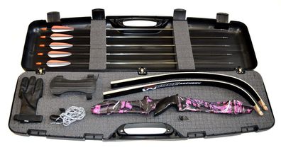Bogenset Einsteigerset Recurvebogen Core Jet Purple Bogen mit Koffer und Zubehör