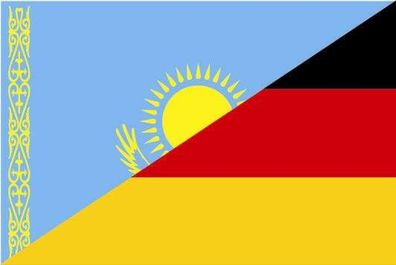 Fahne Flagge Kasachstan-Deutschland Premiumqualität