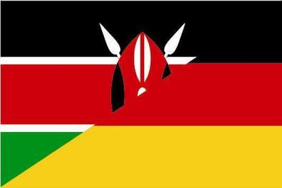 Fahne Flagge Kenia-Deutschland Premiumqualität