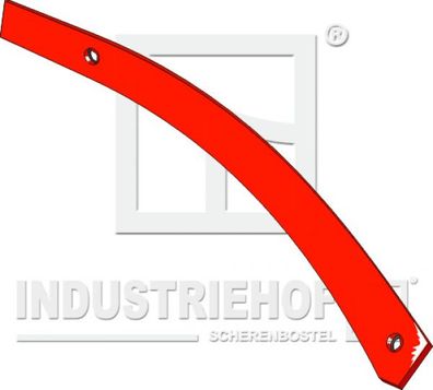 Streichblech-Streifen - rechts 34.0124 zu Pflugkörper-Typ V-LP (Kuhn)