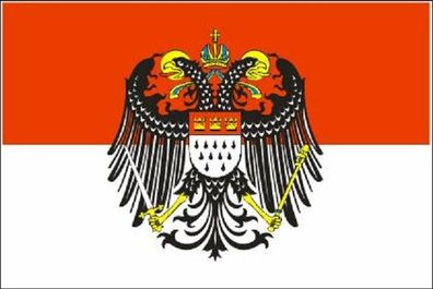 Fahne Flagge Köln mit großem Wappen Premiumqualität