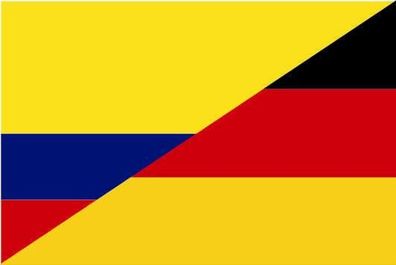 Fahne Flagge Kolumbien-Deutschland Premiumqualität