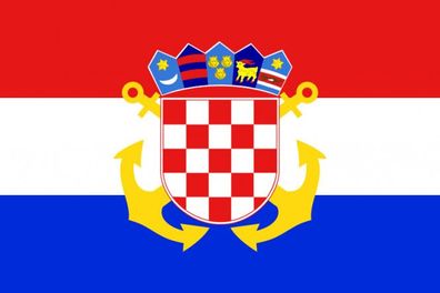 Fahne Flagge Kroatien Seekriegsflagge Premiumqualität