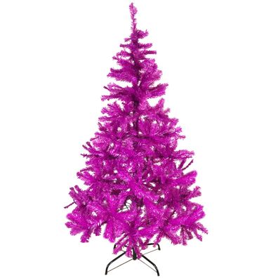 Mega Trend Weihnachtsbaum künstlicher Tannenbaum Christbaum 150cm + Ständer Pink