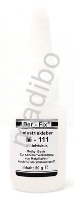 100,00 Euro pro 100g Ber-Fix Industriekleber M111 - Inhalt: 20 Gramm