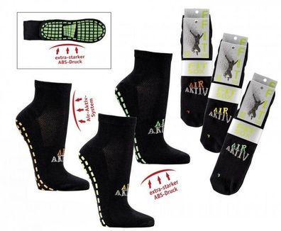 2-6 Paar Sportsocken Sneaker mit ABS Socken Fit Sox Jump Socks Anti Rutsch