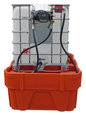 230V Elektropumpe Ölpumpe Umfüllpumpe für IBC Montage mit Digitalzählwerk