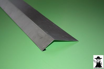 Rinneneinhang Traufblech Dachblech Alu Aluminium 2 m lang 0,8 mm stark