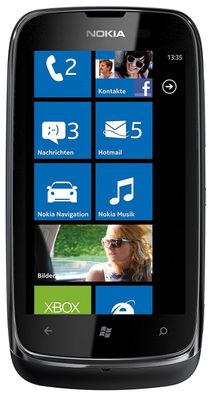 Nokia Lumia 610 Black - Wie Neu - Windows Ohne Vertrag Sofort Lieferbar