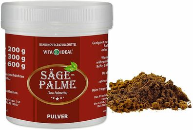Vitaideal ® Sägepalme (Saw Palmetto) PULVER + Messlöffel von NEZ-Diskounter