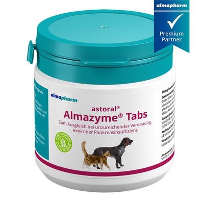 almapharm Almazyme® Tabs 125 Tabletten Diät-Futtermittel für Hunde und Katzen
