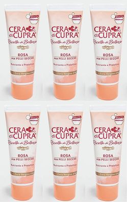 Cera di Cupra Tagescreme rosa für trockene Haut 6x 75ml Tube
