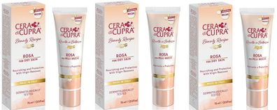 Cera di Cupra Tagescreme rosa für trockene Haut 3 x 75ml Tube