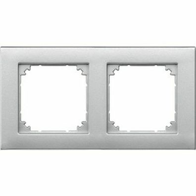 Merten M-PLAN-Rahmen, 2fach aluminium 486260