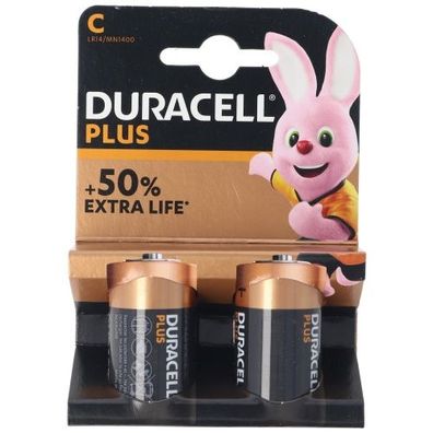 Duracell Plus Baby/ C/ LR14 2er Pack