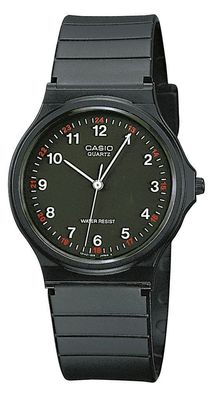 Casio Collection Klassiker Armbanduhr Analog schwarz MQ-24-1BLLEG