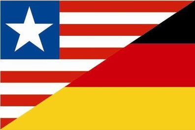 Fahne Flagge Liberia-Deutschland Premiumqualität