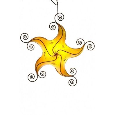 Orientalische Lampe Hängelampe marokkanische Deckenlampe Lederlampe Stern Gecko Star