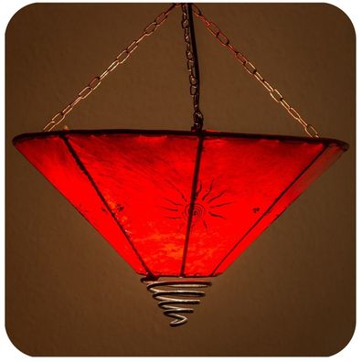 Orientalische Lampe Deckenleuchte Hängelampe marokkanische Deckenlampe "Fuego Sonne"