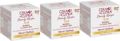 Cera di Cupra Tagescreme bianca für normale und fettige Haut 3 x 100ml