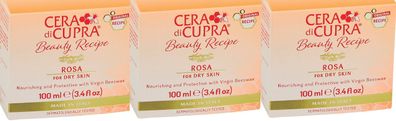Cera di Cupra Tagescreme rosa für trockene Haut 3 x 100ml