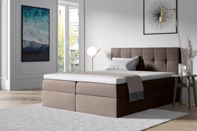 Boxspringbett Schlafzimmerbett BURGOS 160x200cm Braun