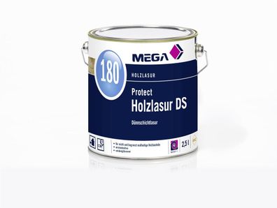 MEGA 180 Protect Holzlasur DS 2,5 Liter