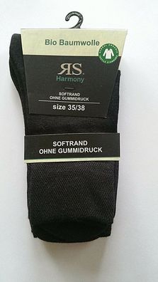 2-10 Paar Socken Bio 98% Biobaumwolle Organic Damen Herren Socken GOTS o. Gummi
