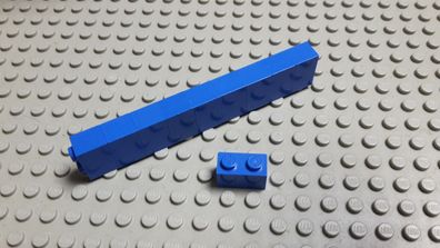 Lego 10 Basic Steine 1x2 Hoch Blau 3004 Set 7498 7722 8214 6372
