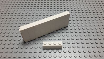 Lego 10 Basic Steine 1x4 hoch Weiß 3010 Set 312 41318 7739 370