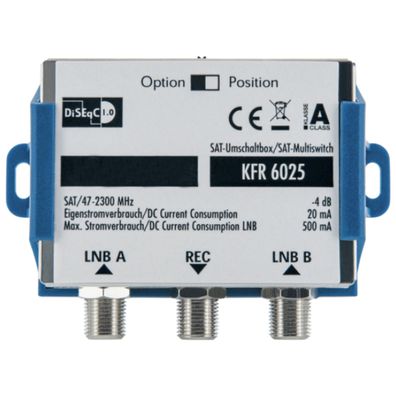 DiSEqC 2 in 1 Schalter SAT Umschaltbox LNB Switch NEU