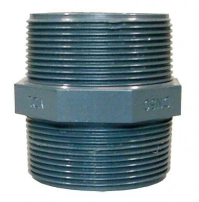 Doppelnippel m. AG 1 1/2“ aus PVC