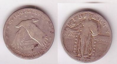 1/4 Dollar Silber Münze USA 1926 (109447)