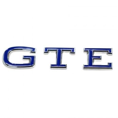 Original VW GTE Schriftzug Aufkleber Emblem Sticker Design Logo Buchstaben blau