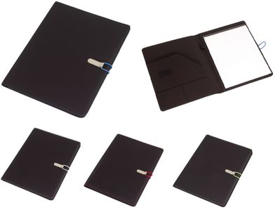 Konferenzmappe A4 mit Schreibblock Verschlussband Schreibmappe Dokumentenmappe